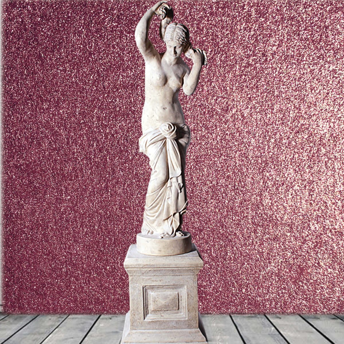 Natureworks Australia Elizabeth Statue on Base - 030701RS -showing front view with pink background