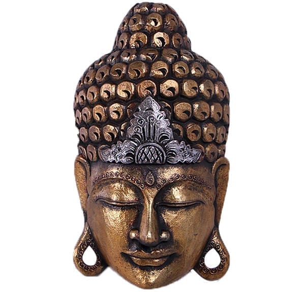 Fibreglass Buddha mask wall hanging