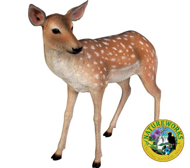 Fibreglass Deer Statue Fawn Fallow