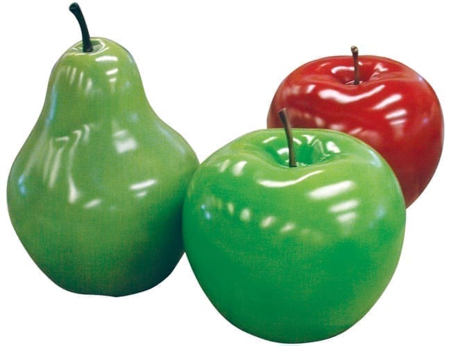 Fibreglass Giant Apples N Pear Set