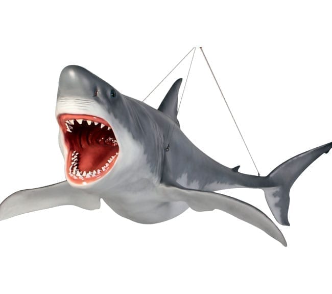Great White Shark Hanging sculpture