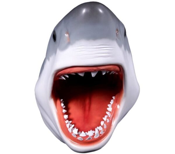 Fibreglass Great White Shark Head Wall Mount