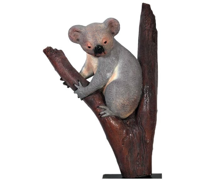 Fibreglass Koala Sculpture In Tree Fork