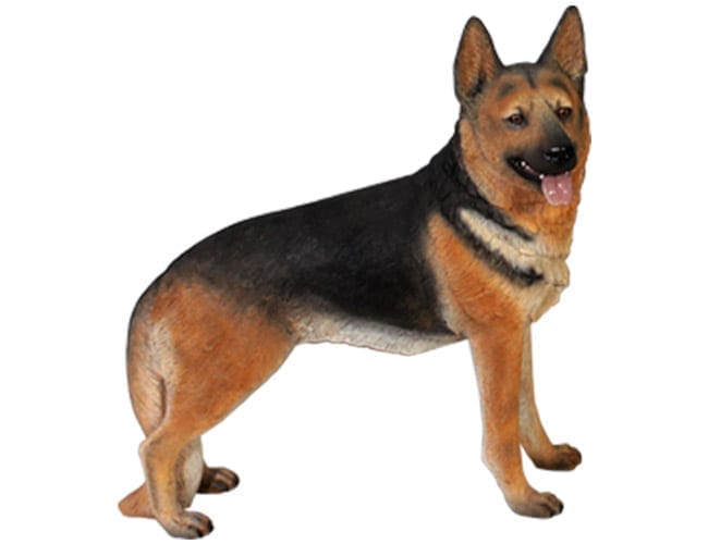 Fibreglass Life Size Dog Statue German Shepherd