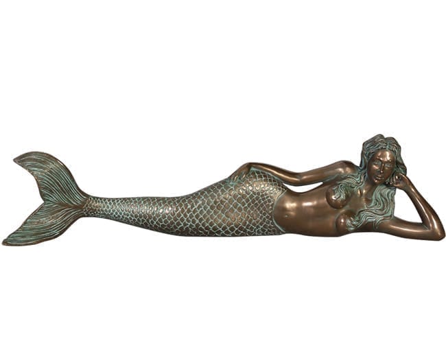 Fibreglass Mermaid Statue Lying