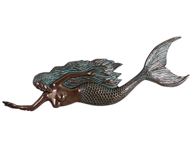 Fibreglass Mermaid Swimming Wall Decor