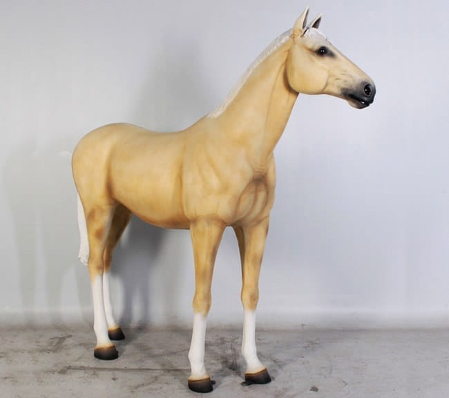 Fibreglass Palomino Horse Statues