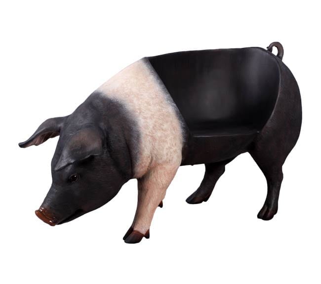 Fibreglass Pig Bench SaddleBlack