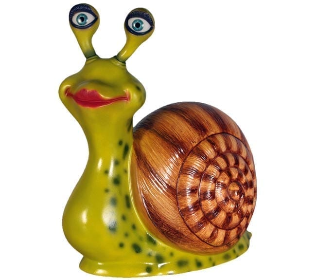 Fibreglass - cUTE LARGER HTAN LIVE SIZE Snail Statue