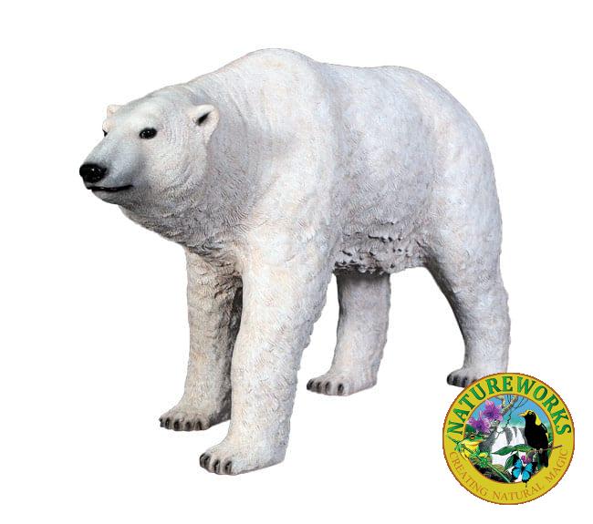 Fibreglass Polar Bear Statue Walking