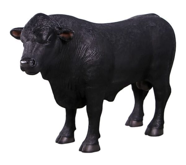 Fibreglass Realistic angus Bull Definitive Sculpture
