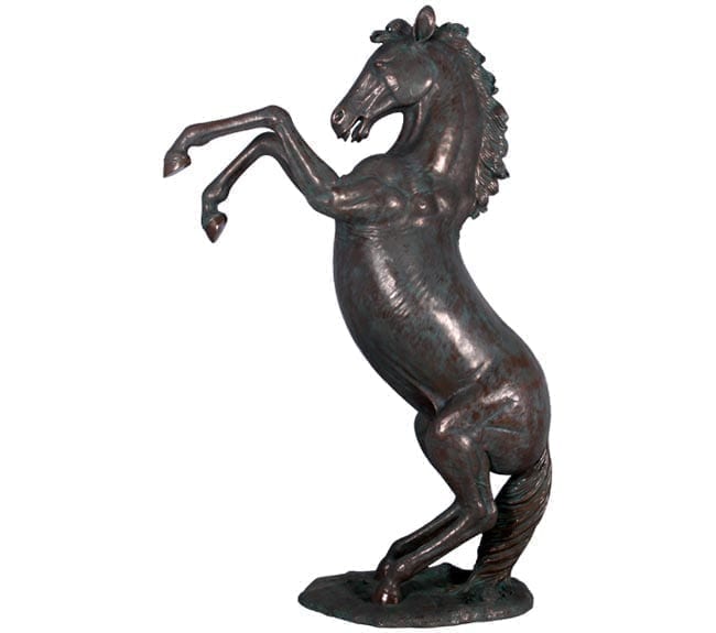 Fibreglass Rearing Stallion Horse Statue GB