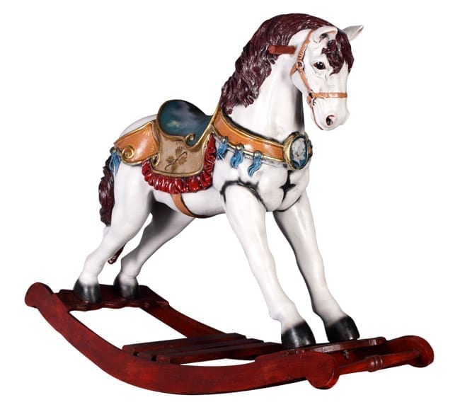 Natureworks Australia Fibreglass Rocking Horse Rosa Garden Statue