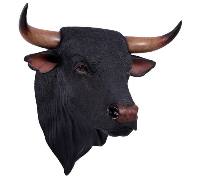 Fibreglass Spanish Bull Head Wall Mount