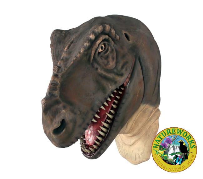 Fibreglass T Rex Dinosaur Sculpture Head Standing Large