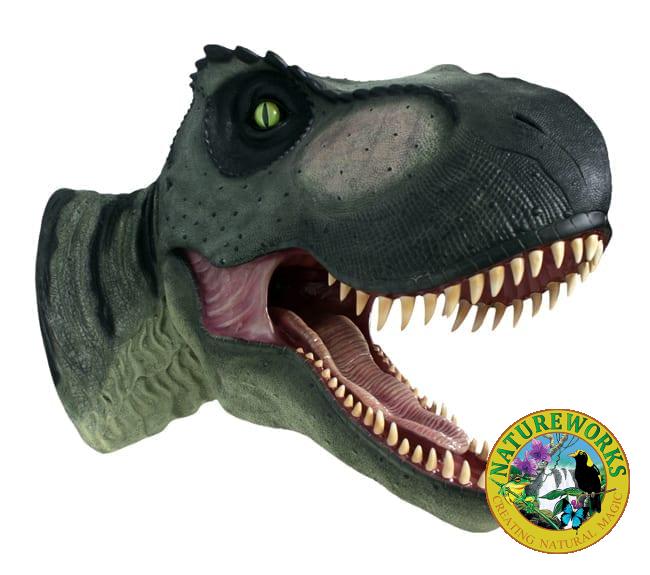 Fibreglass T Rex Dinosaur Sculpture Head Walking Large
