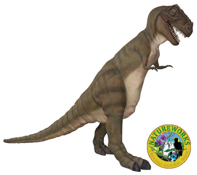 Fibreglass T Rex Dinosaur Sculpture Standing Large