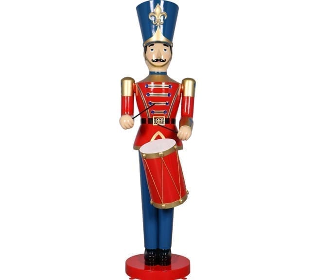 Fibreglass Toy Soldier Statue With Drum