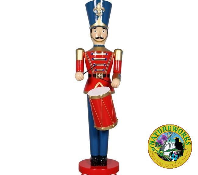 Fibreglass Toy Soldier Statue With Drum