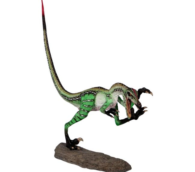 Fibreglass Velociraptor Ferocious Dinosaur Statue