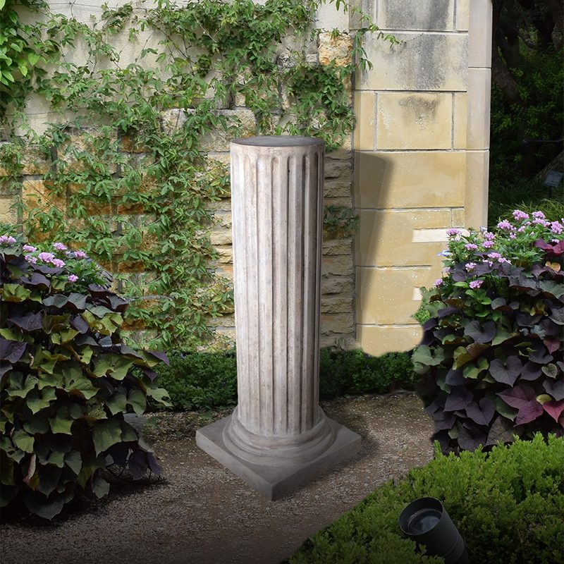 Natureworks Australia Fluted Pedestal - 060404RS- shown in outdoor setting