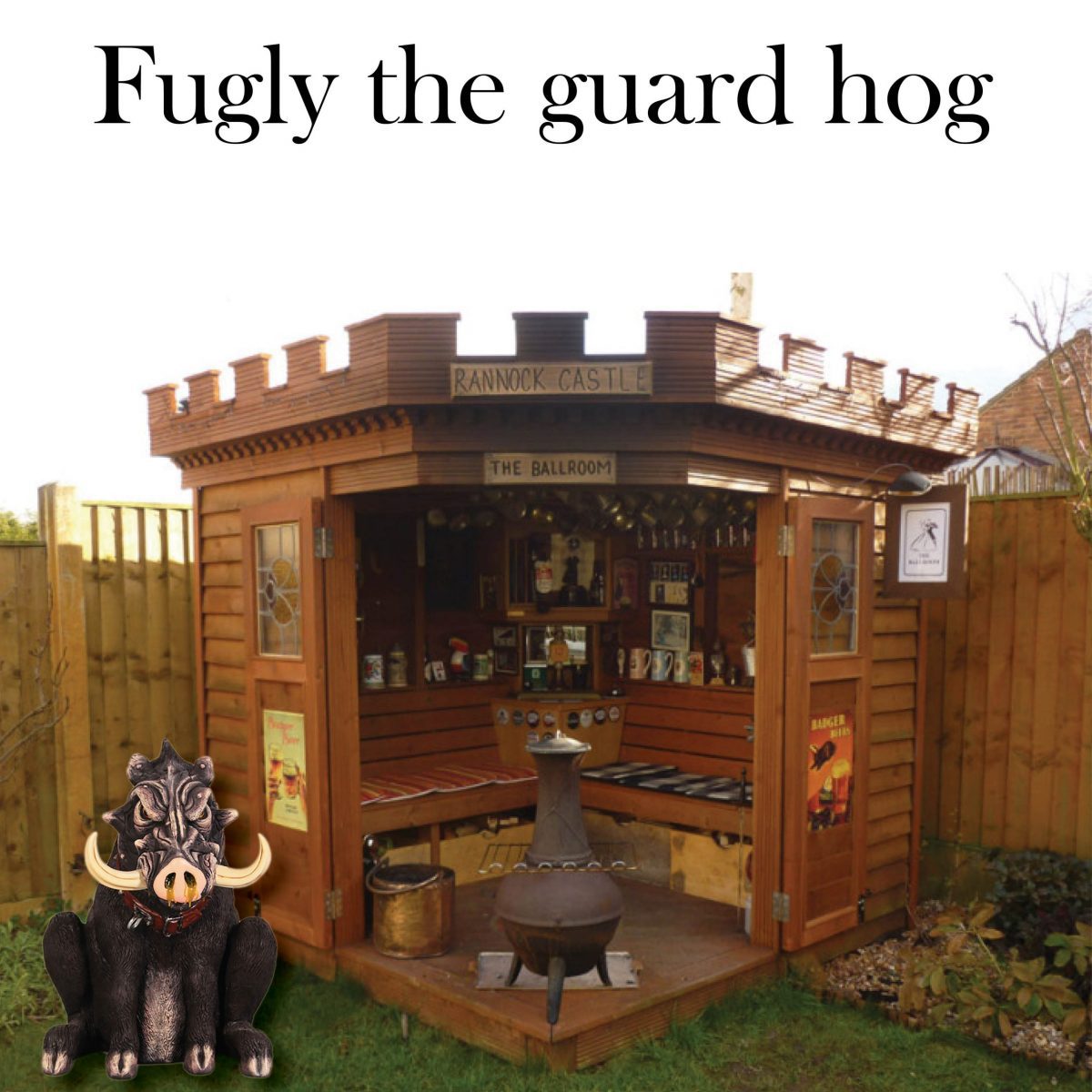 Natureworks Australia Fibreglass Hog Sculpture – “Fugly the Guard Hog”