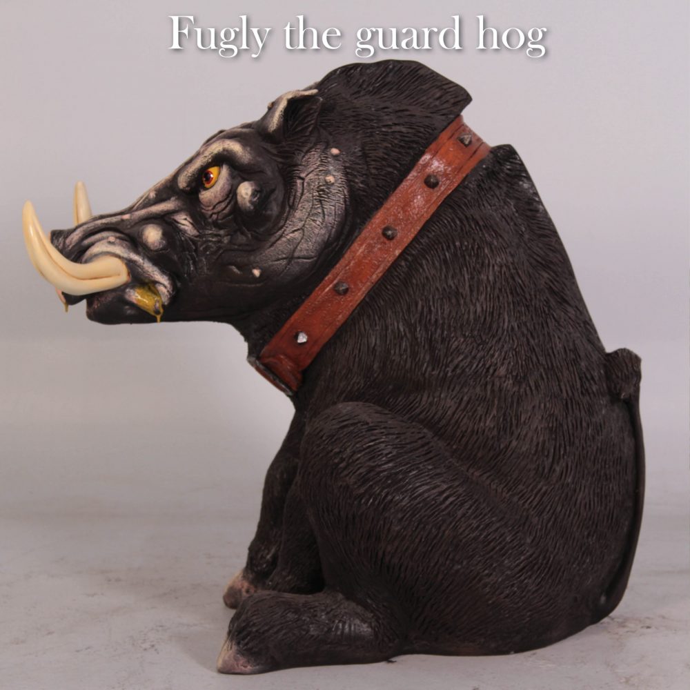 Fibreglass Hog Sculpture – “Fugly the Guard Hog”