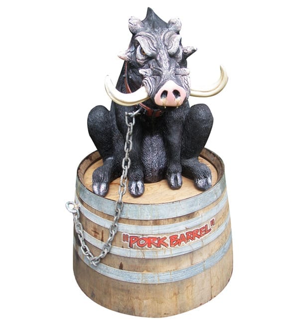 Fugly Guard Hog On Barrel With Chain PB
