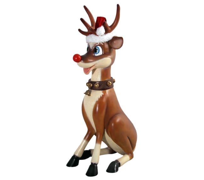 Funny reindeer Statue