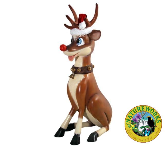 Funny reindeer Statue
