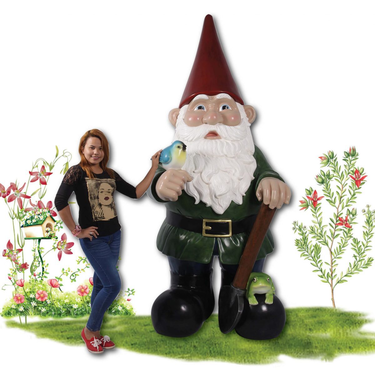 Natureworks Australia Legendary Mythological garden gnome - 8.5ft high
