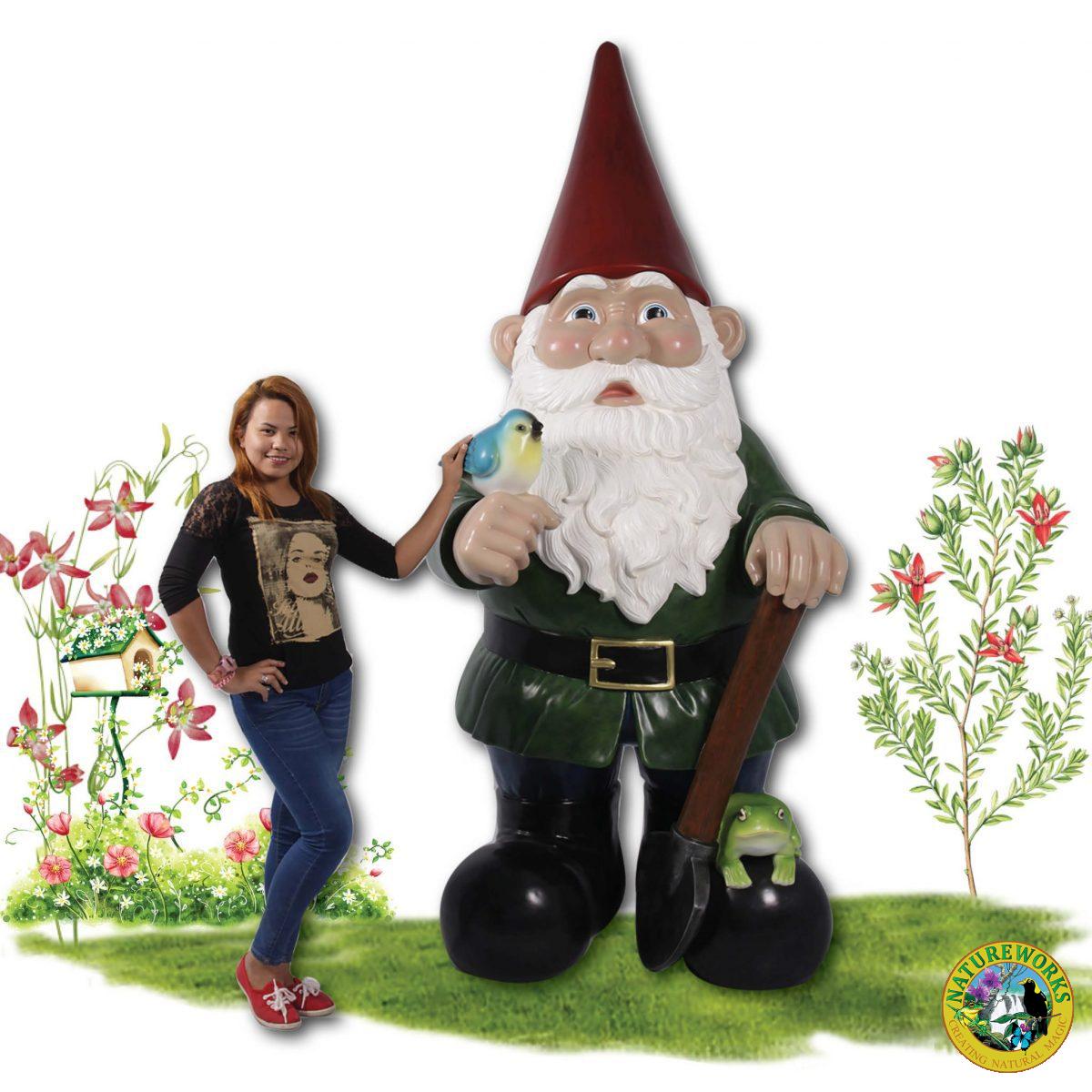 Natureworks Australia Legendary Mythological garden gnome - 8.5ft high