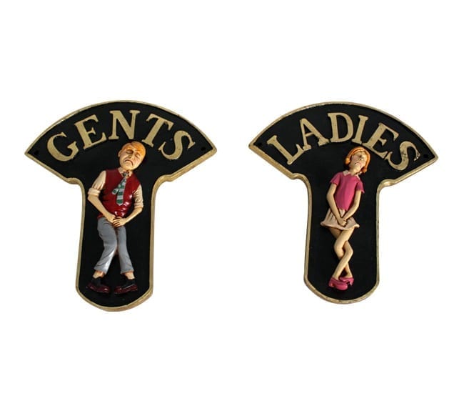 Gents Lady Sign Set