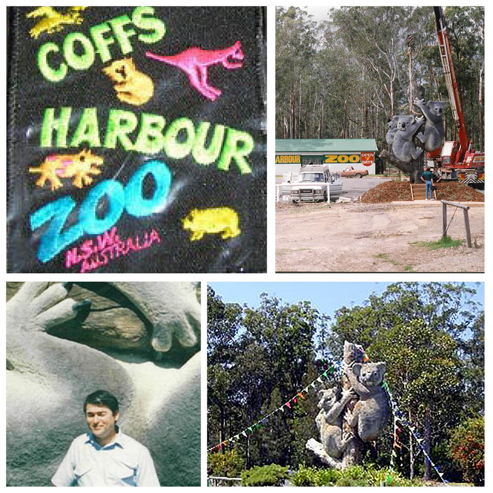 Natureworks Australia Giant Koalas on Tree Stump set of photos