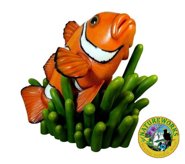 Giant Fibreglass Clownfish in Anenome Cluster NW