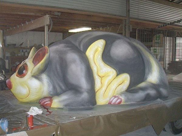 Giant Fibreglass Glider Possum Sculpture InHouse