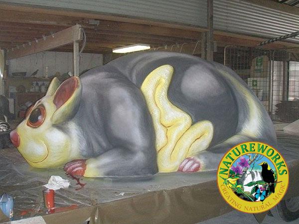 Giant Fibreglass Glider Possum Sculpture InHouse