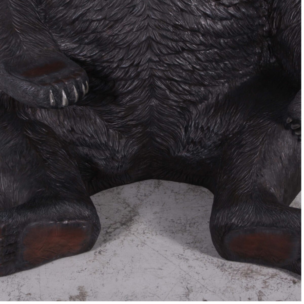 Natureworks Australia Grizzly Bear - Sitting jumbo - size 130011Black - close up of feet