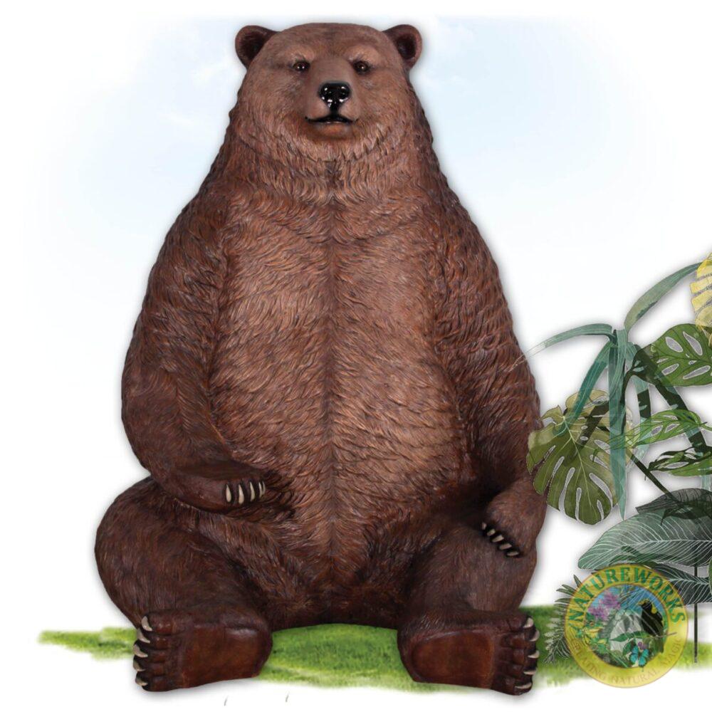Grizzly Bear - Sitting - Jumbo size 130011- Showing front view