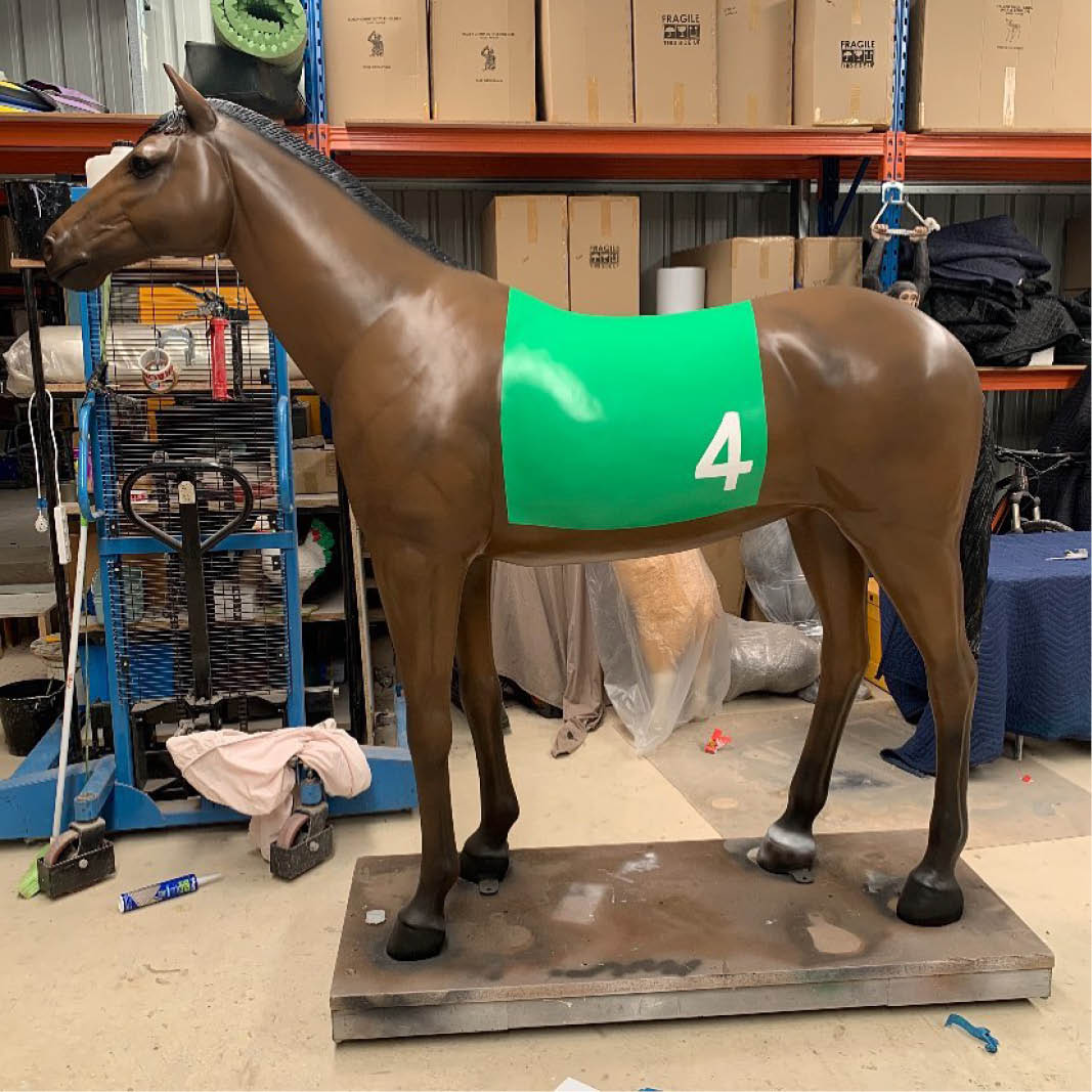 Natureworks Australia Natureworks Horse statue 7ft - 100019 - painted chestnut - ready for Melbourne cup display