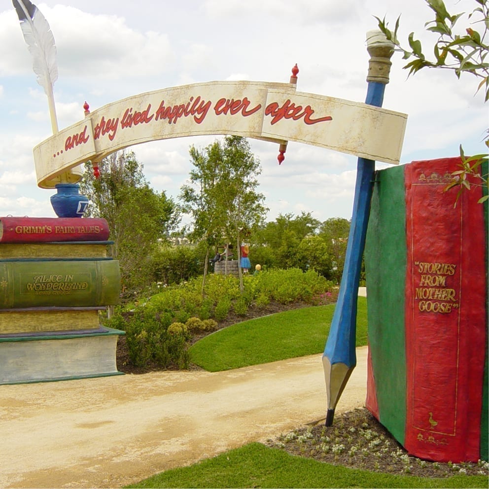 Hunter Valley Gardens Giant Book Entry - sculpture art for sale