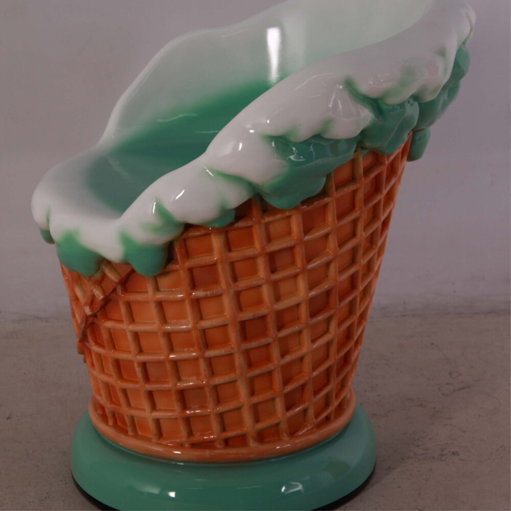 Ice Cream Chair - Mint Green colour - L65cm x W 63cm - H 71cm - SKU 130020- for sale available individually or as a set with various colours/flavours