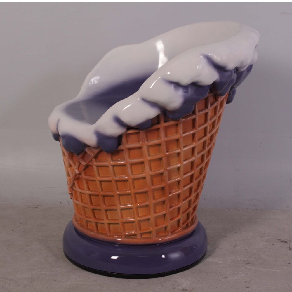 Ice Cream Chair - Ube - 130020Ube - showing side view