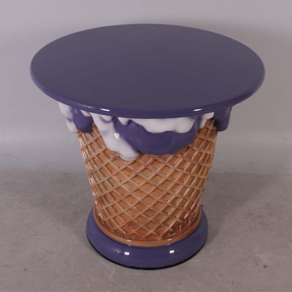 Ice Cream Table-top view-130019-UBE or purple colour