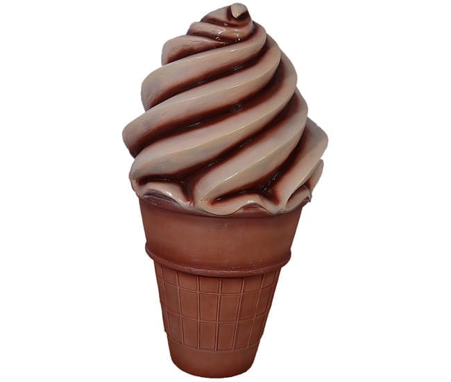 Ice Cream Soft Serve Chocolate CHOCO