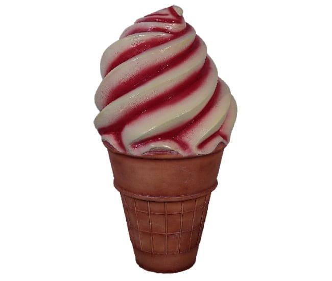 Ice Cream Soft Serve Large Strawberry Strawberry