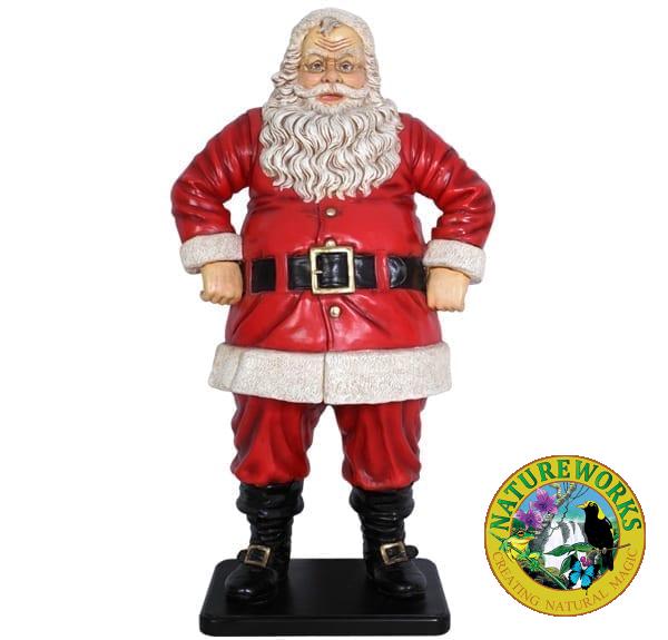 Jolly santa statue