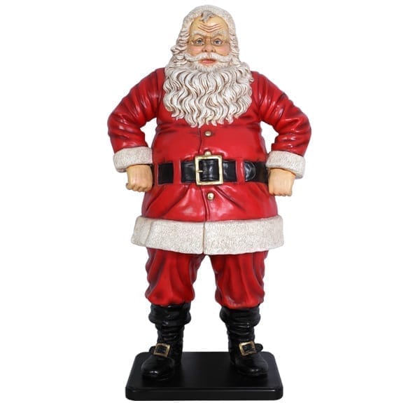 Jolly santa statue