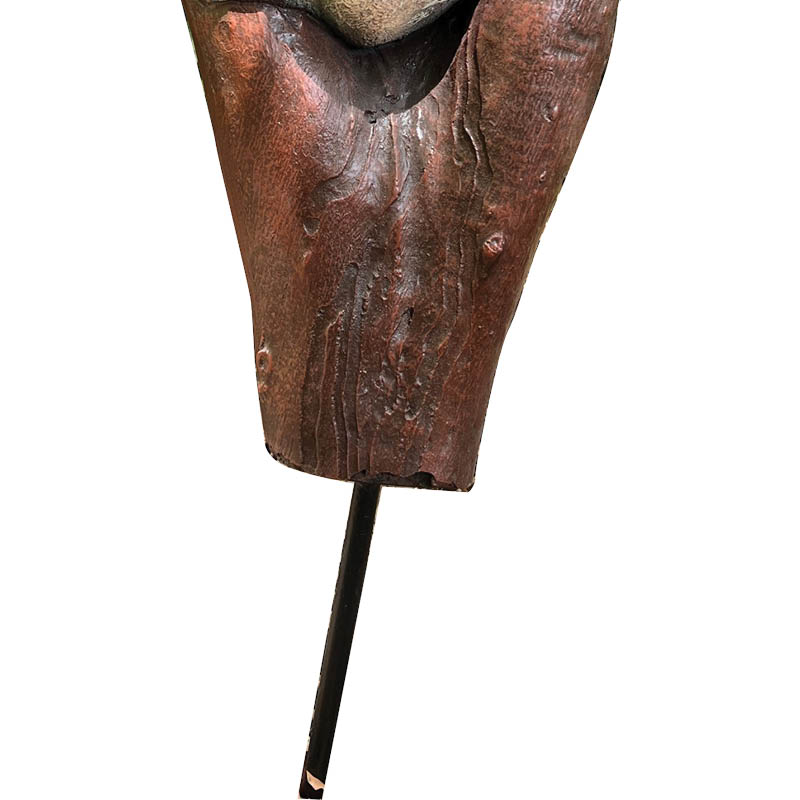 Natureworks Australia Koala in tree fork- 090051-showing steel rod protruding from tree branch close up