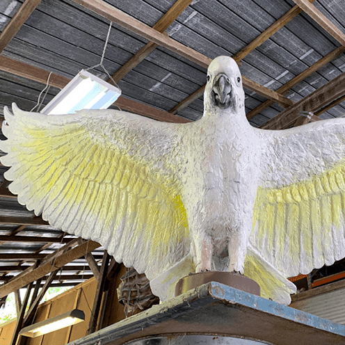 Larger Than Life size Birds Cockatoo - sculpture art for sale